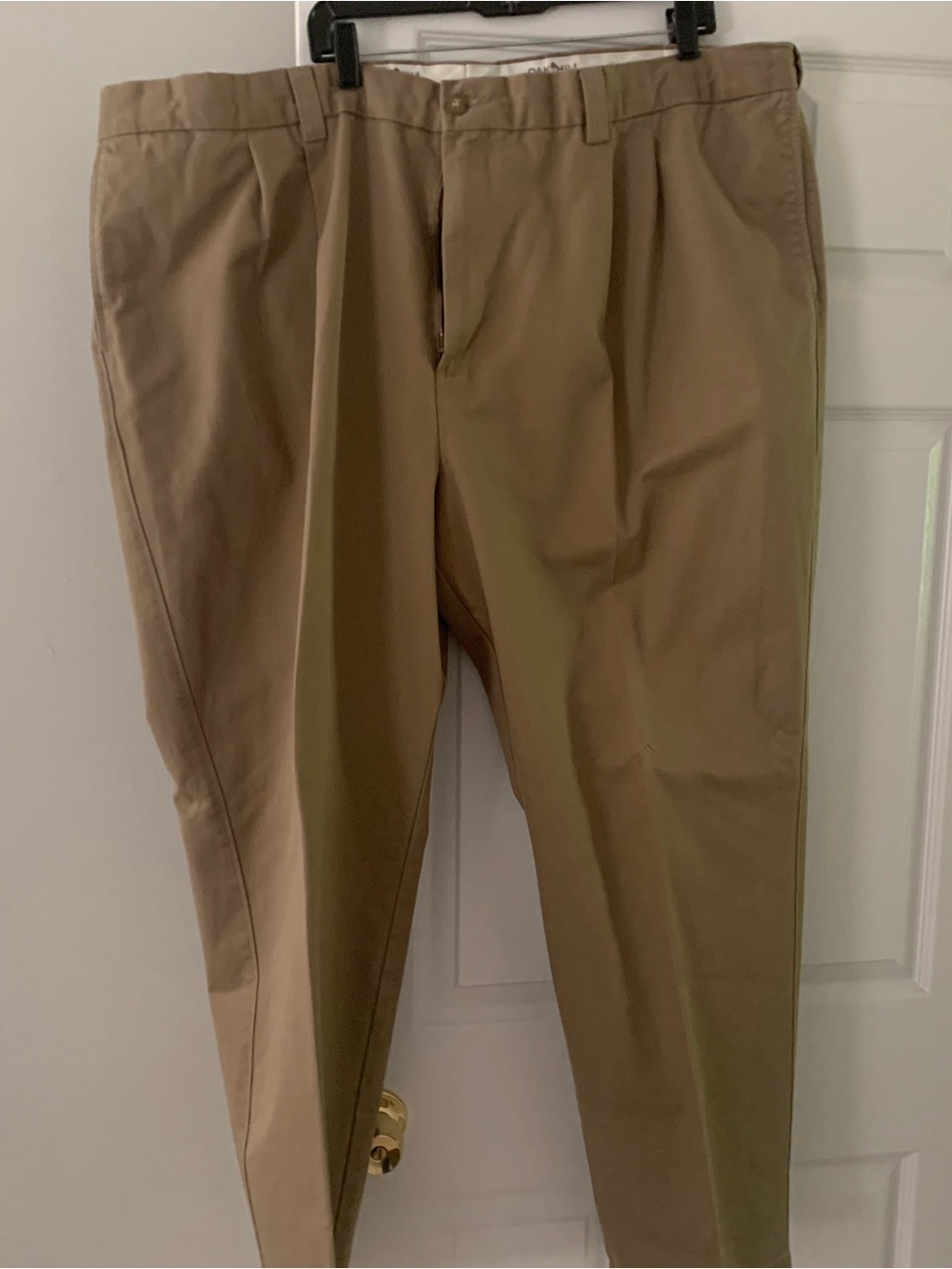 Men's Pleated Chino Pants - Tan